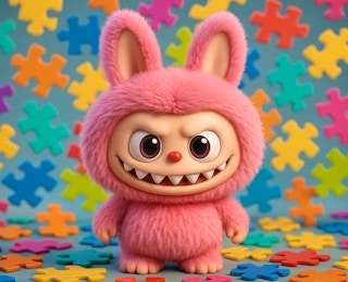 Labubu Girls Jigsaw Puzzle online game thumbnail