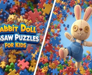 Rabbit Doll Jigsaw Puzzles for Kids online game thumbnail